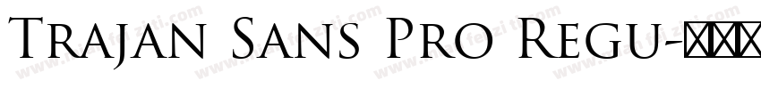 Trajan Sans Pro Regu字体转换